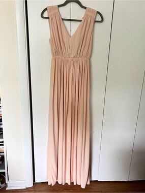 Madewell Magnolia Tie-Back Maxi Dress in Blush Size XS NWT